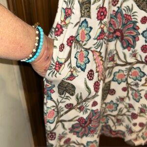 J Jill Print Dress Size Large Bust 45” worn Once Has Pockets!